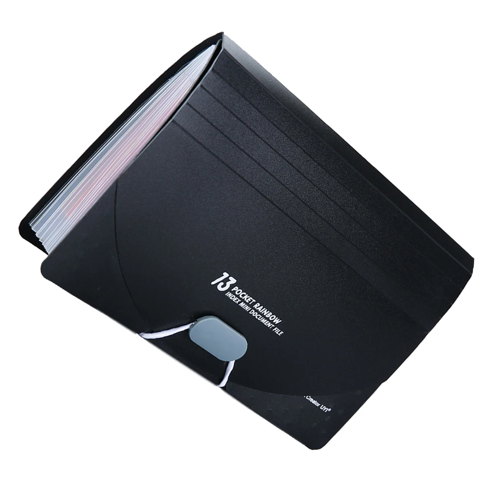 

A6 13 Slot Receipt Organizer Expandable File Folder for Bills Checks Coupons Vouchers Cash Personal Business Use Portable