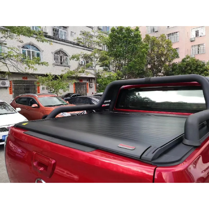 Hard Electric Retractable Tonneau Cover for Pickup Truck, Aluminum Roller Shutter Truck Bed Cover