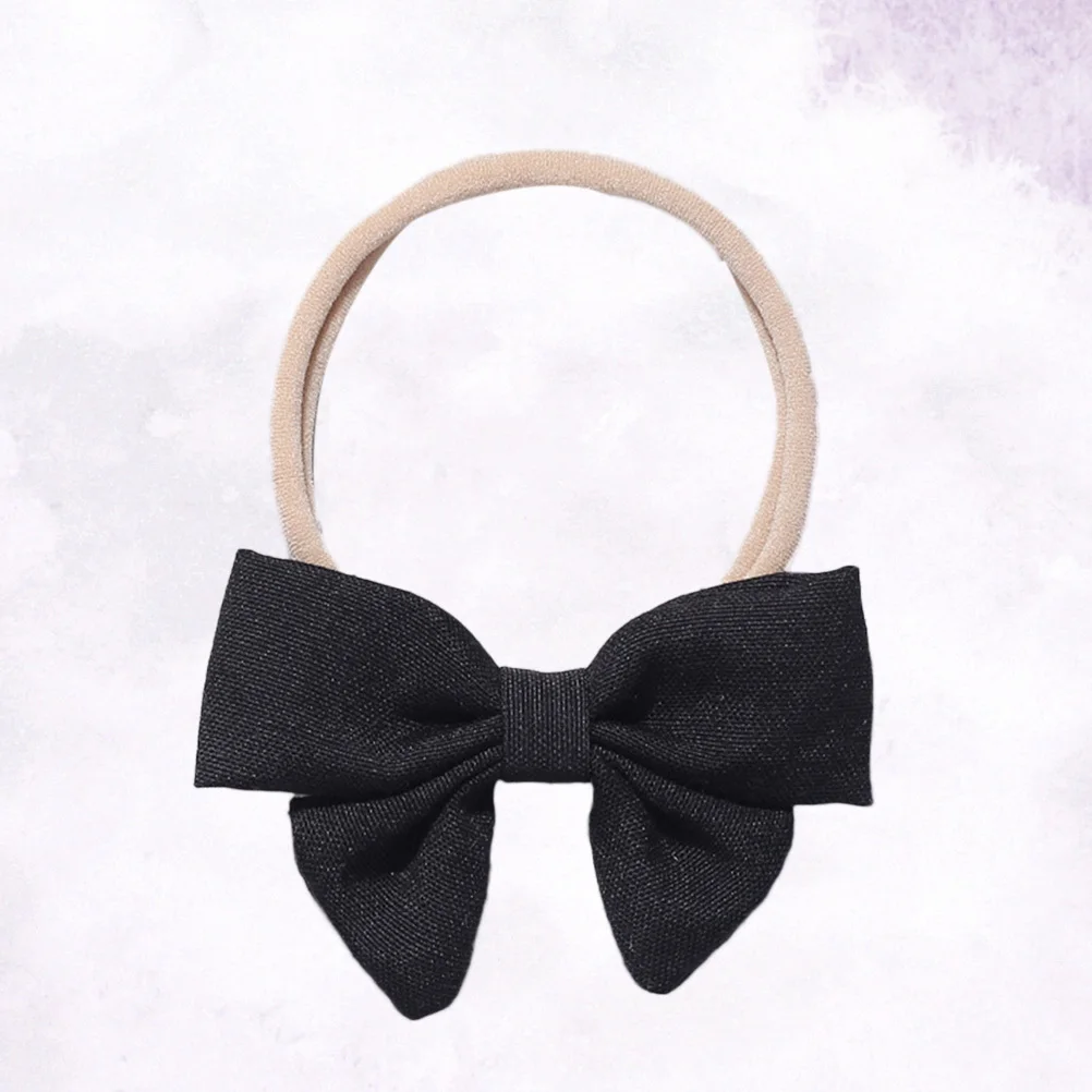 Breathable Comfortable Headwrap for Babies Newborns Infants Toddlers Black Bow Design Perfect for Holiday Parties and Daily Wear