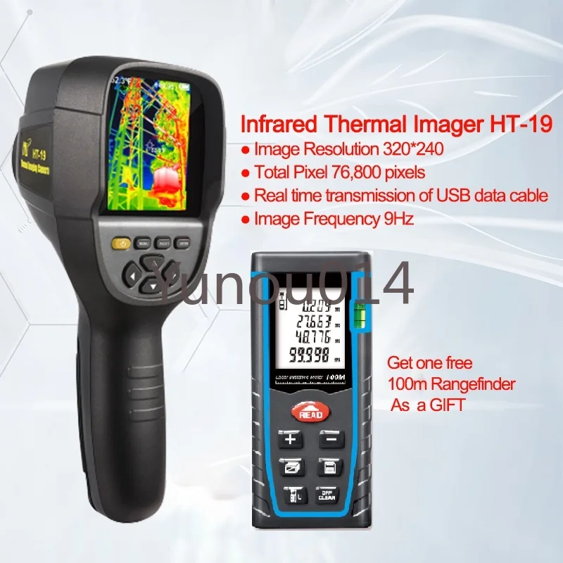 Infrared Thermal Imaging Camera, Floor Heating Leak Detector, High Precision Water Leakage Detection, HT-19