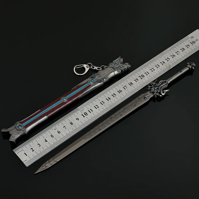 28 CM/11.024in Faun animazione che circonda arma artigianale Qinmu Shaobao spada interamente in metallo giocattolo spada arma ornamenti regalo del ragazzo