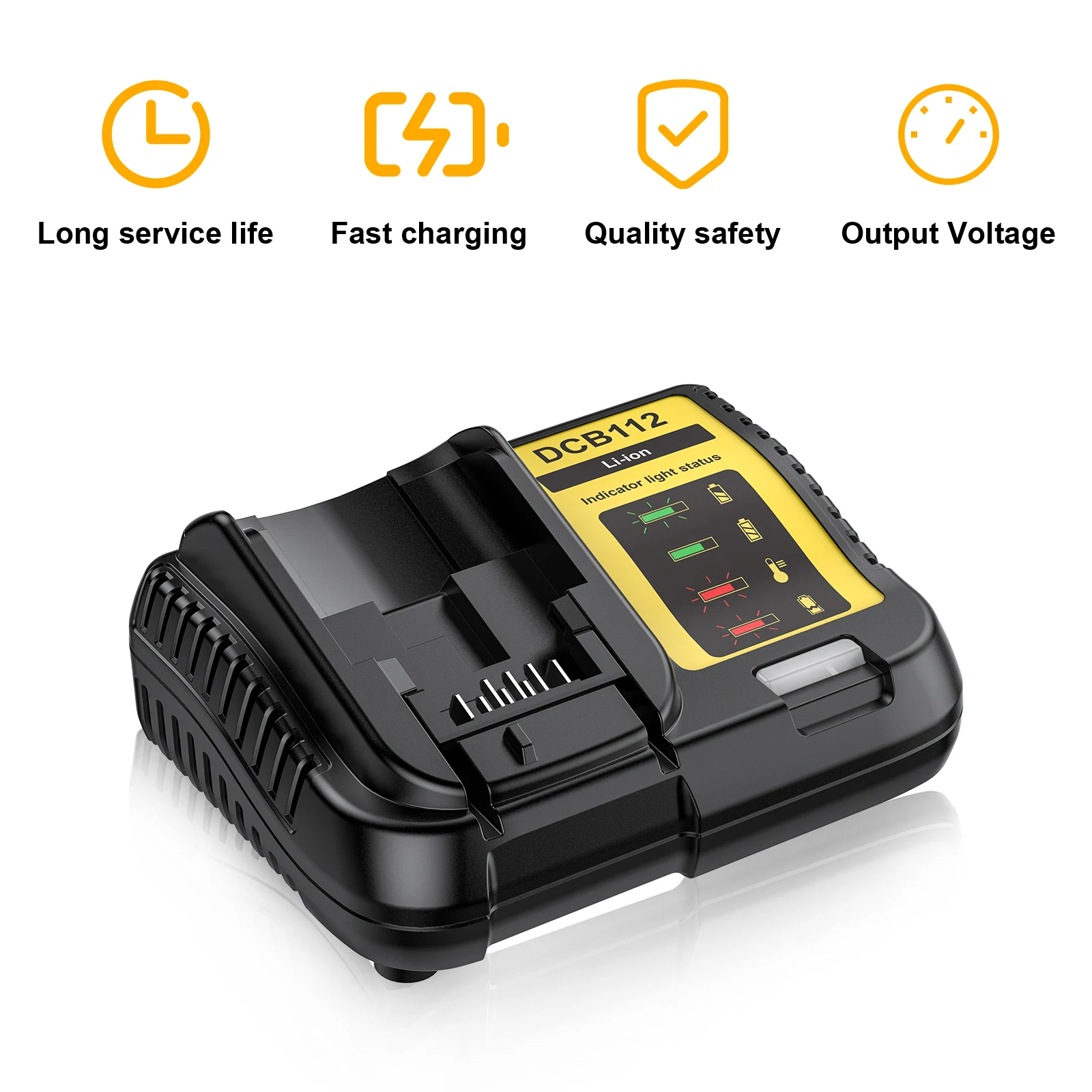 For Dewalt DCB200 Battery 20V 6000mAh Replacement Li-ion Battery With 4A Charger DCB609 DCB206 DCB209 DCB205 Power Tool Battery