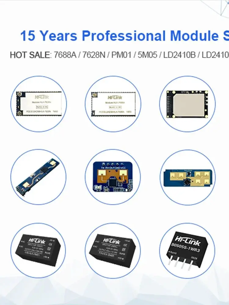Hi-Link 3W 10.8~13.2Vdc do 3.3V/5V/9V/12V/15V/24V B1205S-3WR3 B1212S-3WR3 B1224S-3WR3 Moduł zasilacza DC-DC — zdjęcie produktu 7