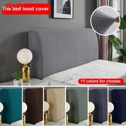 Thicken Elastic Bed Head Covers Solid Color Polar Fleece Back Protection Dust for Home Hotel Banquet Long Back Chair Cover Plain