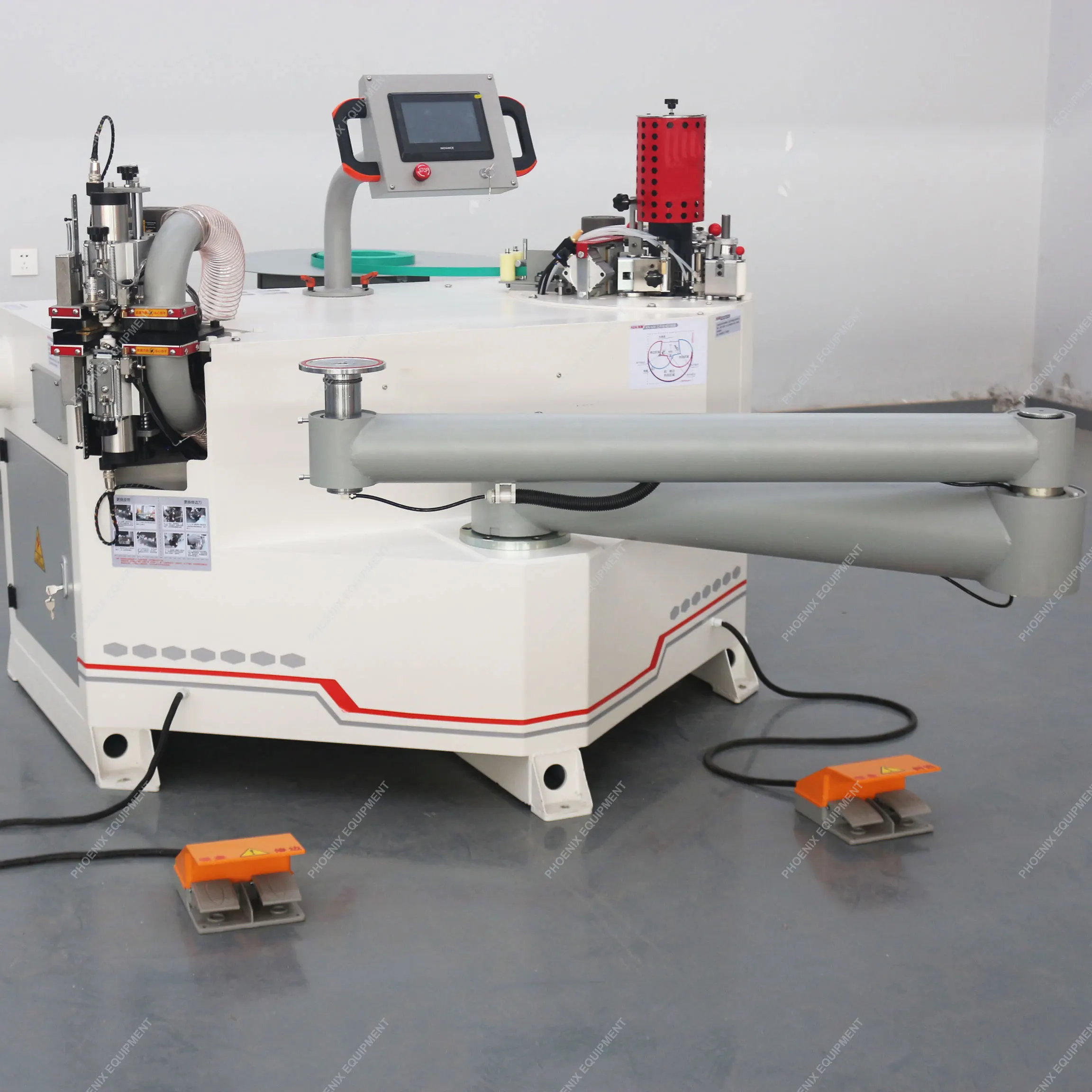 Folding Arm Curved Edge Banding Machine for Board Edge Banding Curved Straight Line Edge Banding Machine