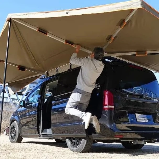 

HoYa 2023, новый стиль, портативная боковая палатка для автомобиля, 270 градусов, 4x4, тент, отдельно стоящая автоматическая палатка для кемпинга, защита от солнца