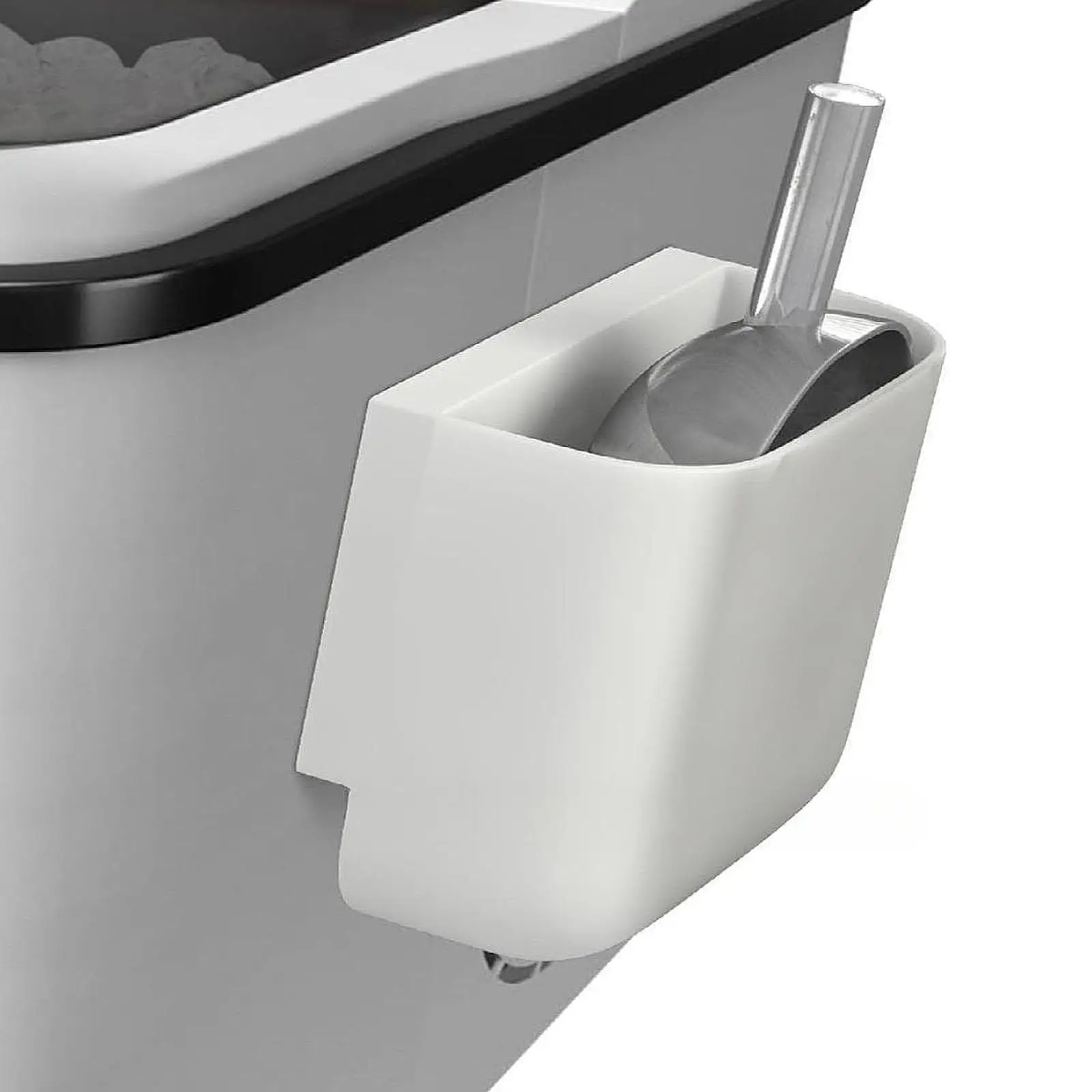 

Ice Maker Scoop Holder Kitchen Tool Box Storage for Home Supermarket Appliances Accessories Kitchen Countertop Refrigerator