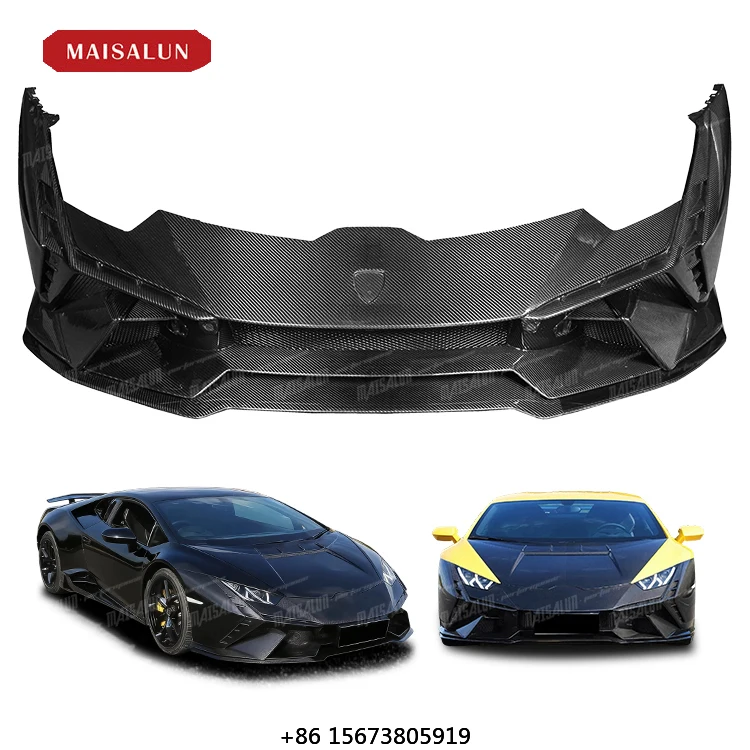 Performance Kit T Style Carbon Fiber Front Bumper Tune for  HURACAN Front Bumper Car Part