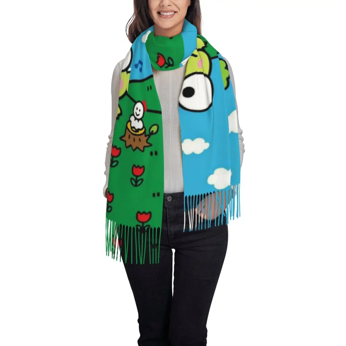 شالات كيرو كيرو كيروبيس يلتف المرأة شتاء دافئ كبير وشاح طويل الباشمينا شال الأوشحة