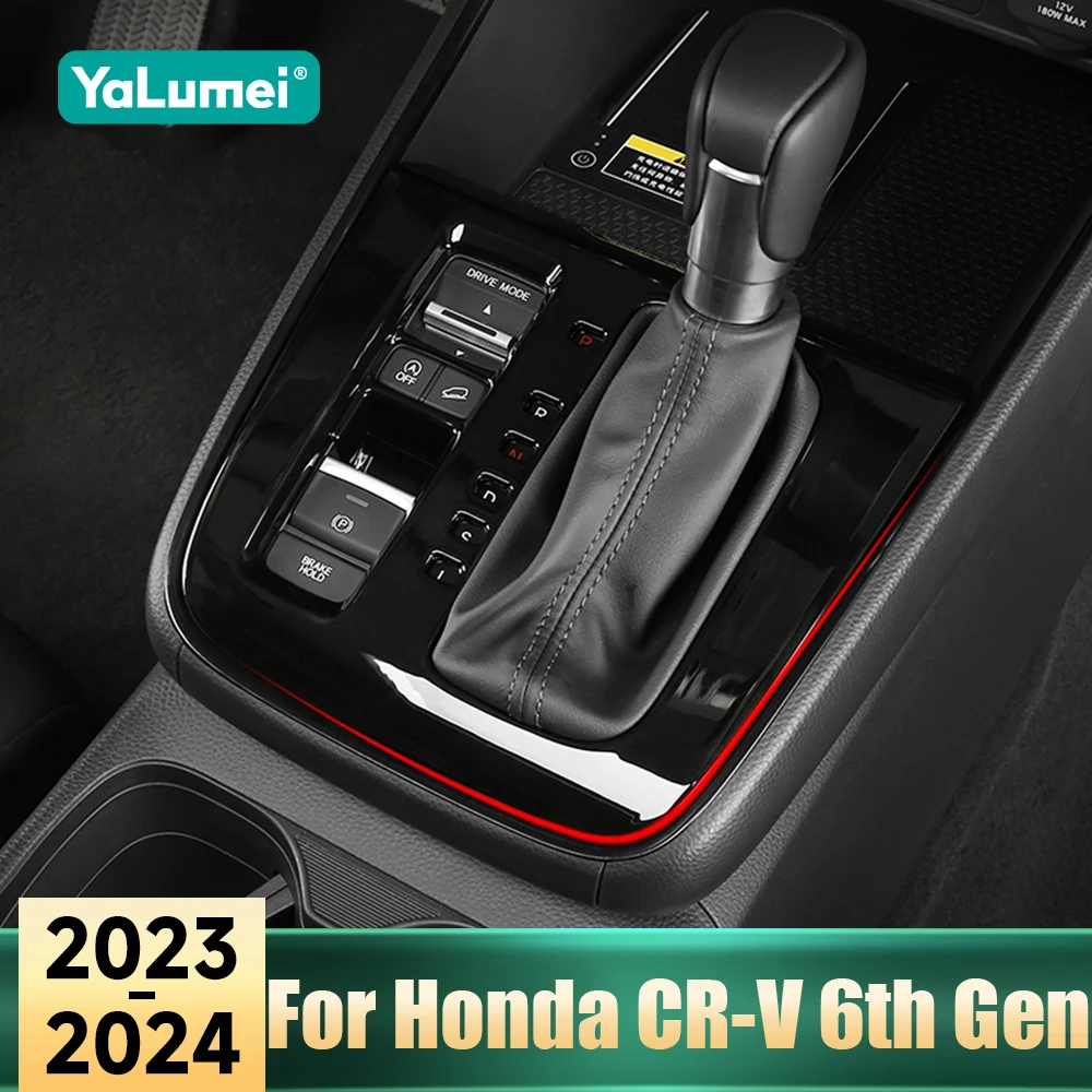 Für Honda CR-V CRV CR V 6th Gen 2023 2024 Auto Center Konsole Getriebe Shift Panel Innen Zubehör Dekoration Aufkleber trim Abdeckung