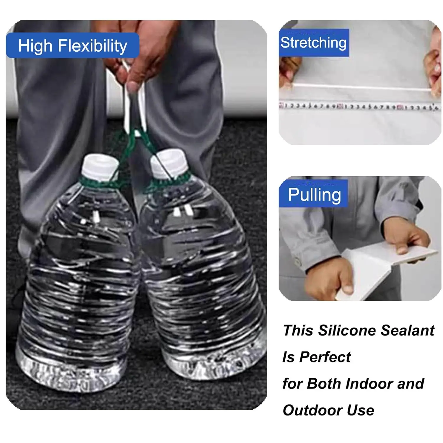 Silicone Sealant DH-9900 High Temperature Resistant for Bathroom Roof Wall Crack Waterproof Indoor Outdoor Permanent Clear Seal