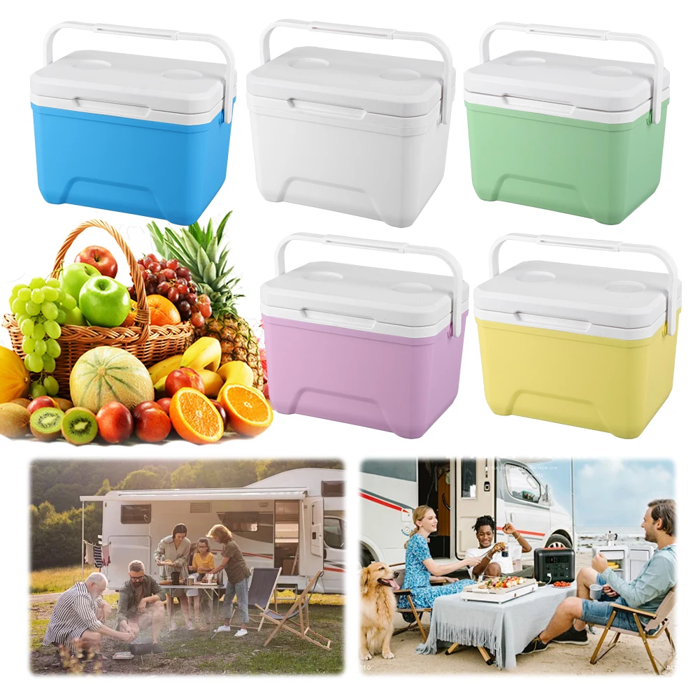 6L Camping Car Refrigerator Large Capacity Food Storage Box Heat Preservation 96H Fresh-Keeping Incubator for Outdoor Tailgating