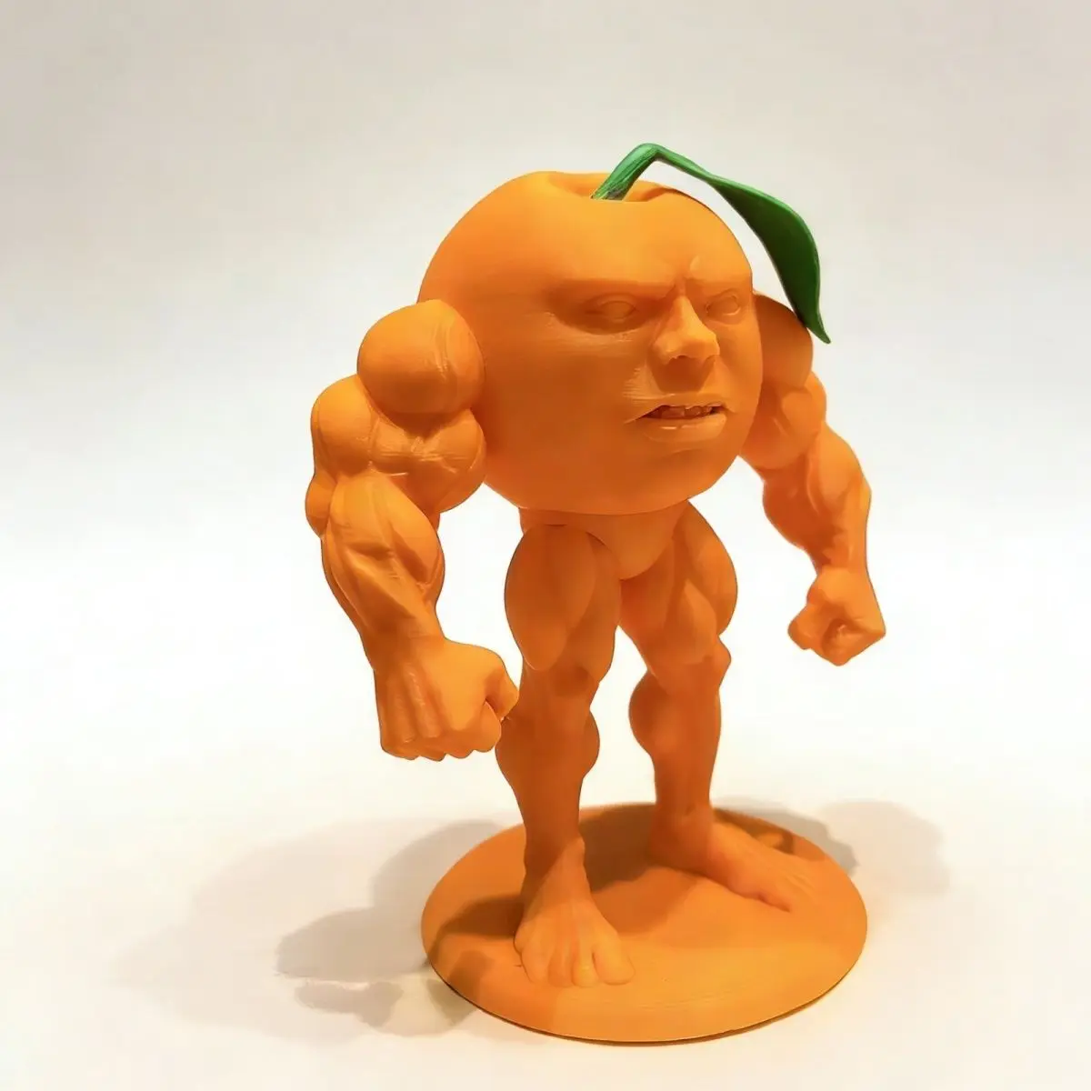 

Muscle Orange Monster Collection, 3D Printed AI Shan Hai Jing Set, Sea Eater & Tung Tung Sahur Meme Statue for Desk Decor​