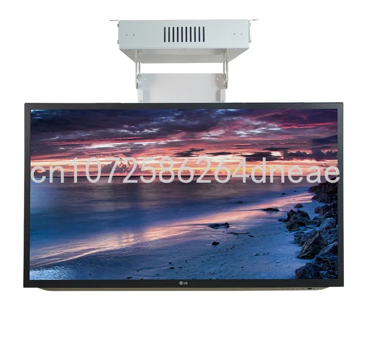 75 Inch Ceiling Hidden Tv Mount Brackets Automatic Flip Down Motorized Tv Ceiling Lift