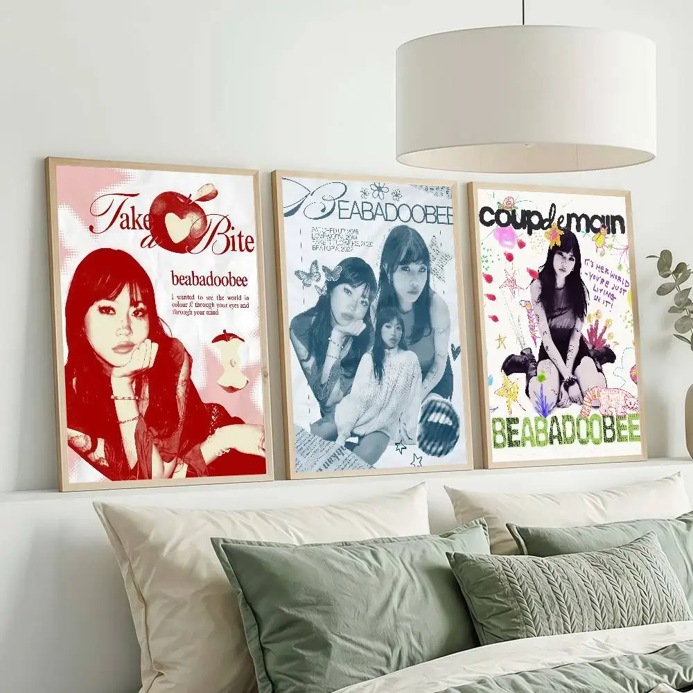 Singer Pretty B-Beabadoobee Poster, Schlafsaal-Dekorationen, Wandbilder für Schlafzimmer und Wohnzimmer, Souvenirs