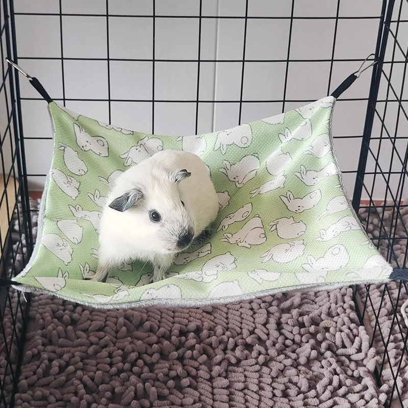 Summer Cooling Hamster Hammock Hanging Beds Rattan Mat for Small Animal Chinchillas Sugar Glider Squirrel Ferret Pets Supplies