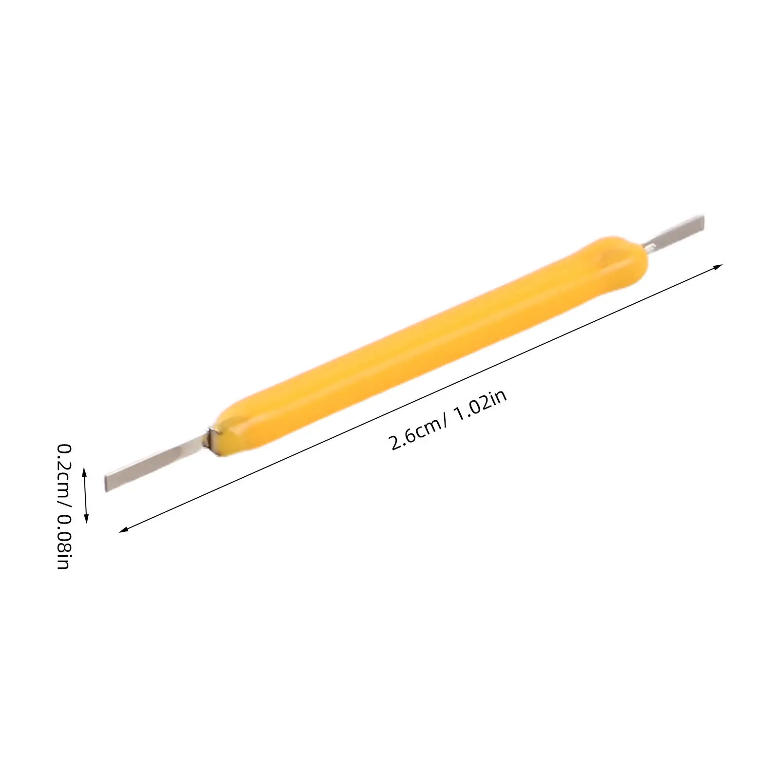 50pcs 3V 26mm Yellow LED Filament Beads for DIY Lamp Repair and Lighting Accessories