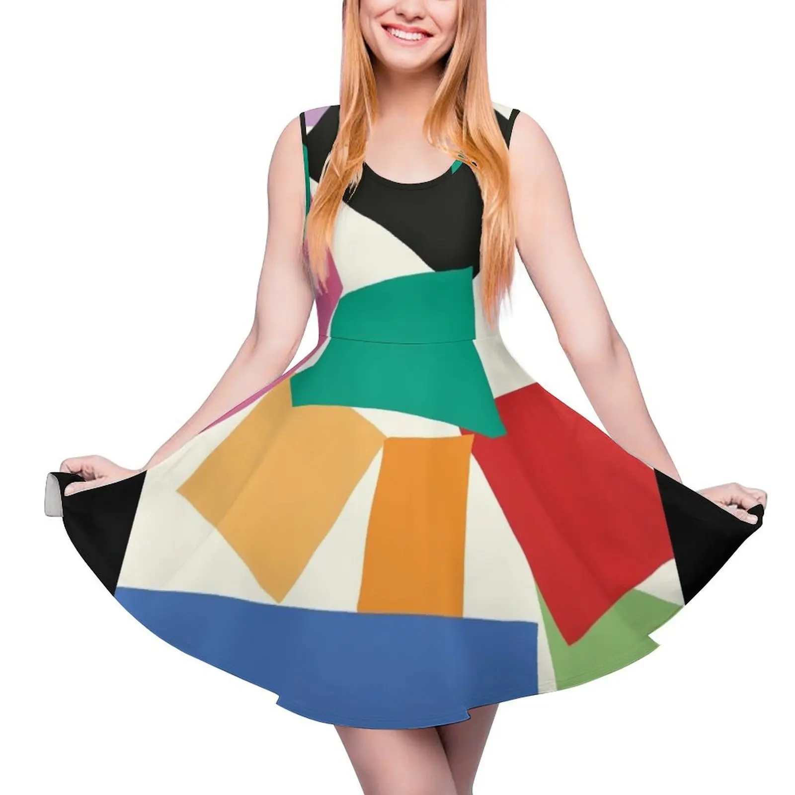 Colorful Collage Matisse Inspired Sleeveless Dress dresses women summer 2024 Long dress