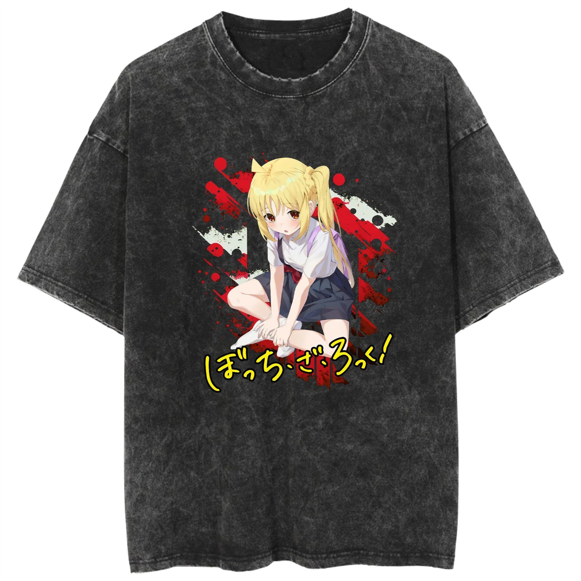 New BOCCHI THE ROCK Water Easy To Restore Ancient Ways with Short Sleeves T-shirt for Men and Women