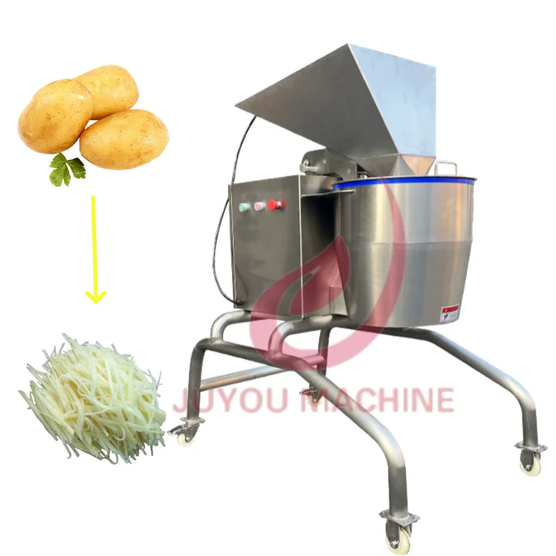 JUYOU Commercial High Efficiency Automatic Vegetable Shredding Machine Potato Carrot Cheese Shredder Machine