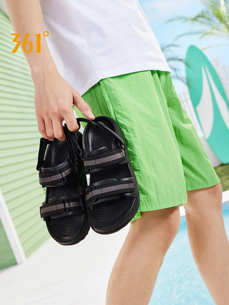 

Мужские сандалии 361 градус, 2024, спортивные водонепроницаемые противоскользящие легкие быстросохнущие уличные повседневные пляжные туфли с шлепанцами, мужские 672526711