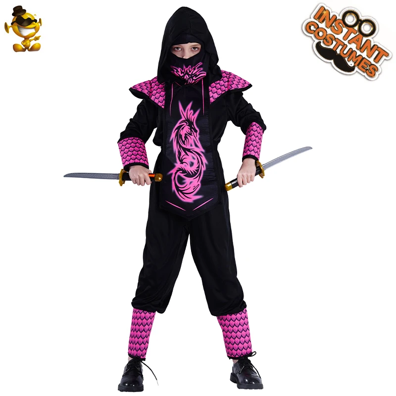 

Girls Ninja Costume Halloween Children Cosplay Party Costumes Kids Fancy Dress Role Play Ninja Outfits