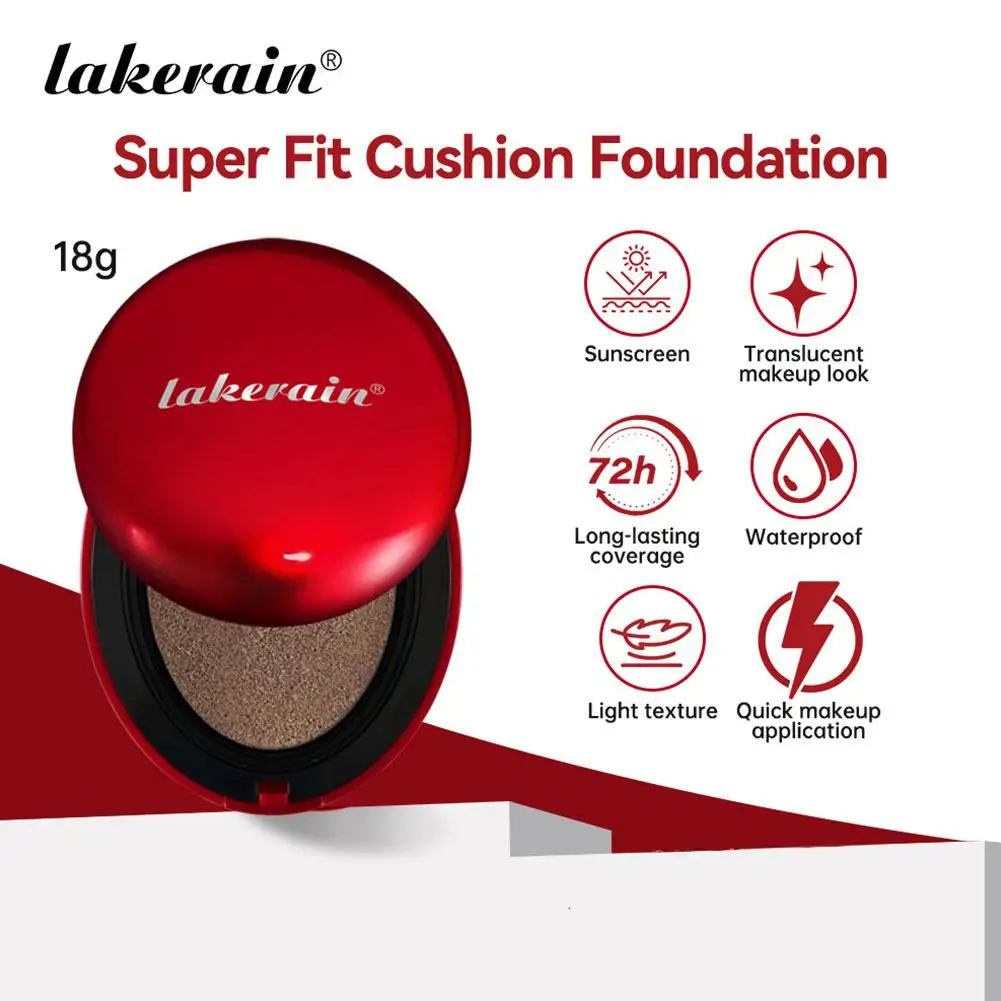

High Coverage Sunscreen Cushion Foundation Long-Lasting Makeup Full Coverage Waterproof Concealer Oil-Control Base Cosmetics