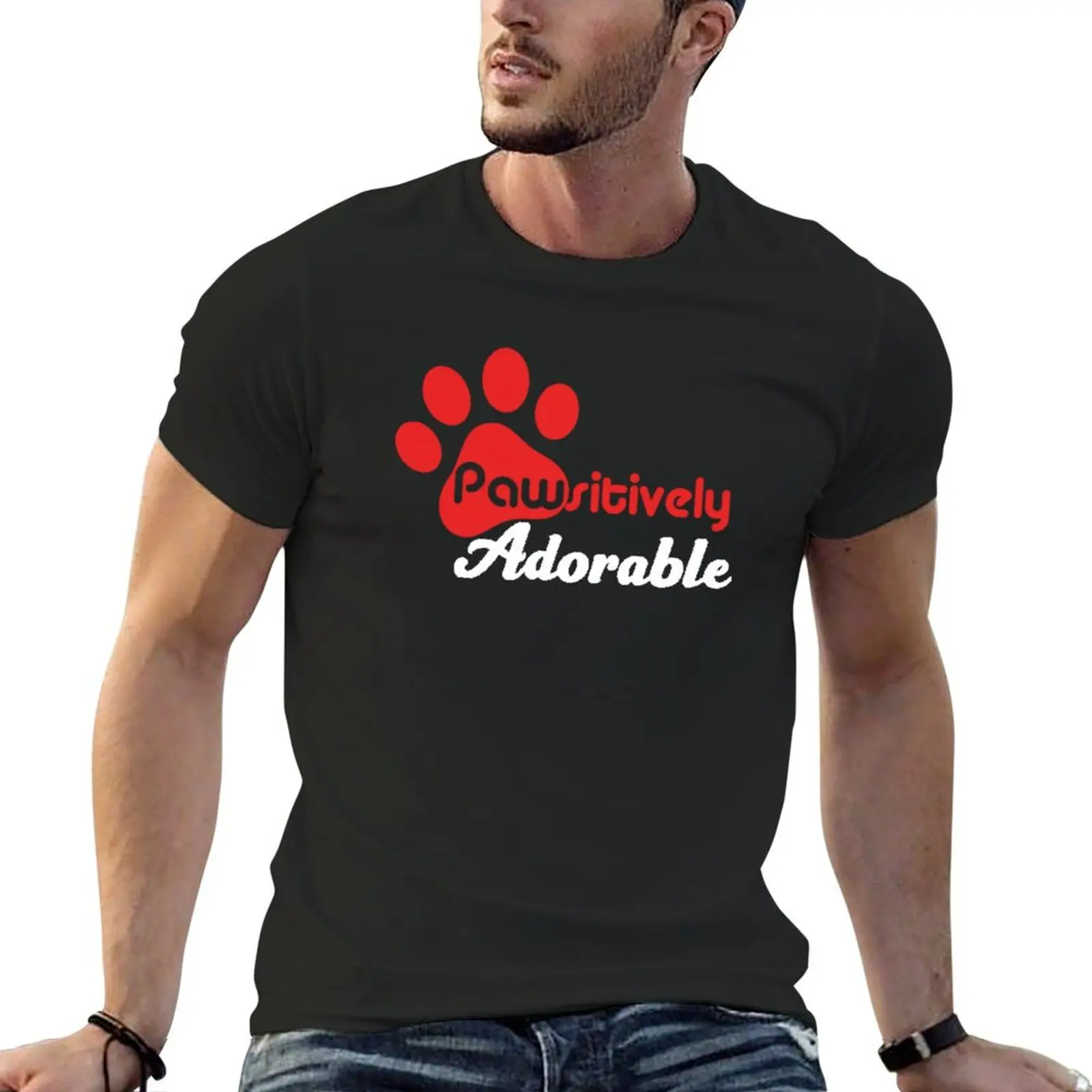 Positively Adorable T-Shirt oversized graphic tee tops men tshirt