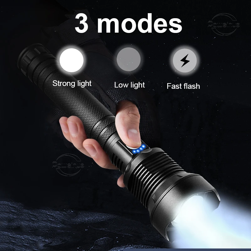 XHP360 New Upgrade Flashlight Powerful Torch Light XHP90.2 High Powerful LED Flashlight 18650 USB Rechargeable Hand Lamp Lantern