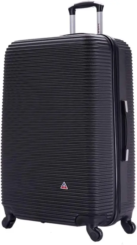 

28 Inch Large Hardside Spinner Luggage with Ergonomic Handles and Four Wheels, Black