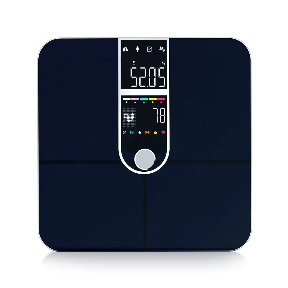 Smart Scale for Body Weight and Fat Percentage with All-in-one VA Display, Digital Bathroom Weight Scales