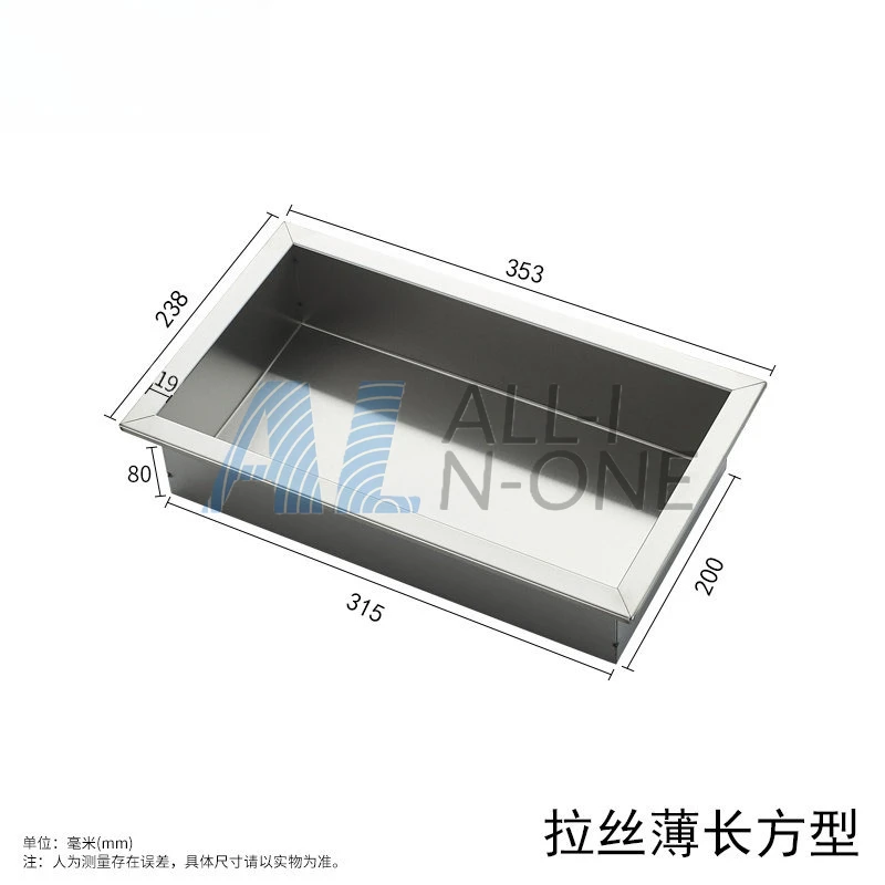 304 Stainless Steel Concealed Wall Niche Matte Black Wall Recessed Box Hotel Recessed Black Shower Niche Embedded