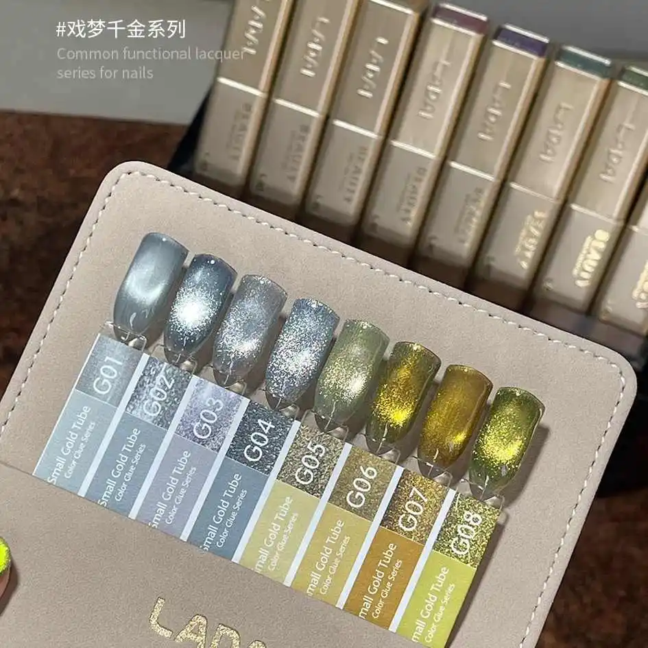 LADAI 8 couleurs clair de lune oeil de chat Gel pour ongles ensemble 2025 nouvelle mode longue durée sans HEMA TPO-Free Non toxique UV Gel Salon en gros
