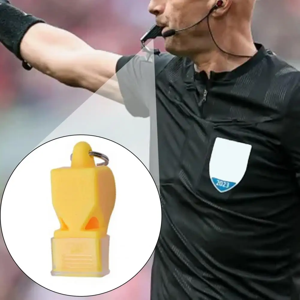 Sifflet d'arbitre d'entraînement professionnel en plein air, 115 décibels, son fort de 115dB, lanière, porte-clés pour football, basket-ball