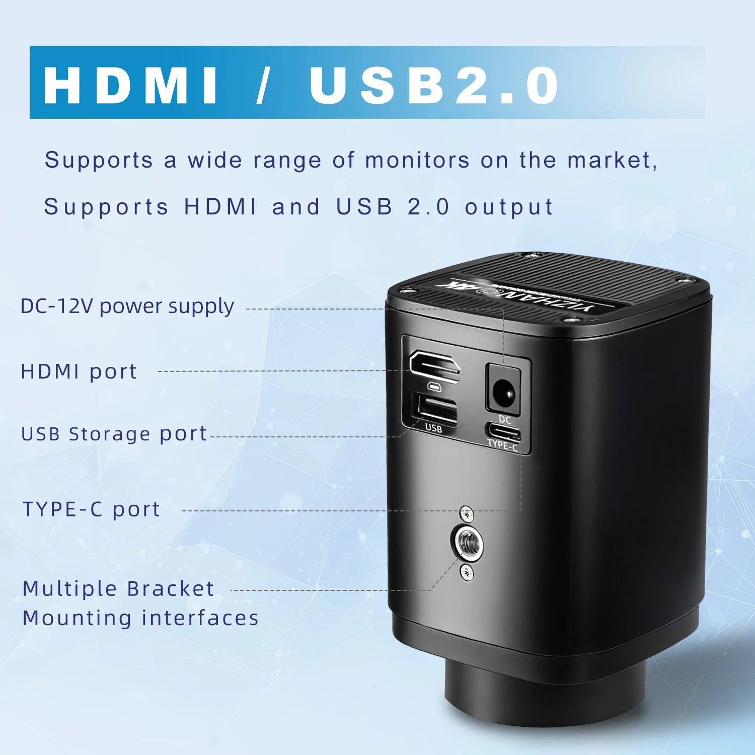 KUAIQU 4K Digitalmikroskop für Elektronik, 150X IMX145 Industriemikroskop Digitalkamera, Löt-Mikroskop für Handy-Reparatur, Videoaufnahmen, Fotos und Messungen möglich, Fünf Jahre Garantie – Detail 10