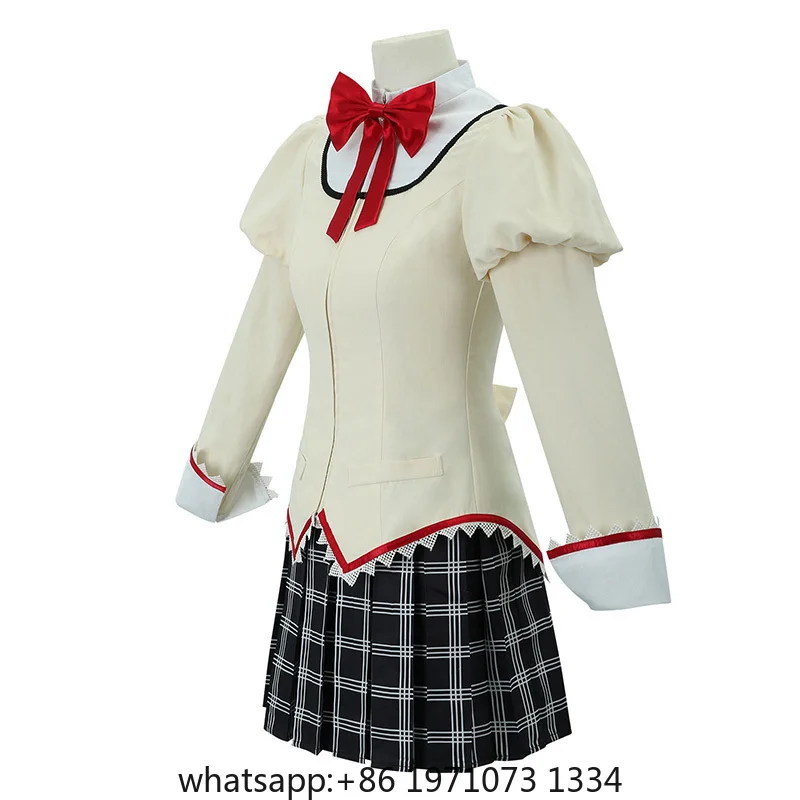 Kaname Madoka Akemi Homura Miki Sayaka Sakura Kyouko Tomoe Mami Cosplay Puella Magi Madoka Magica Costume School Uniforms Outfit