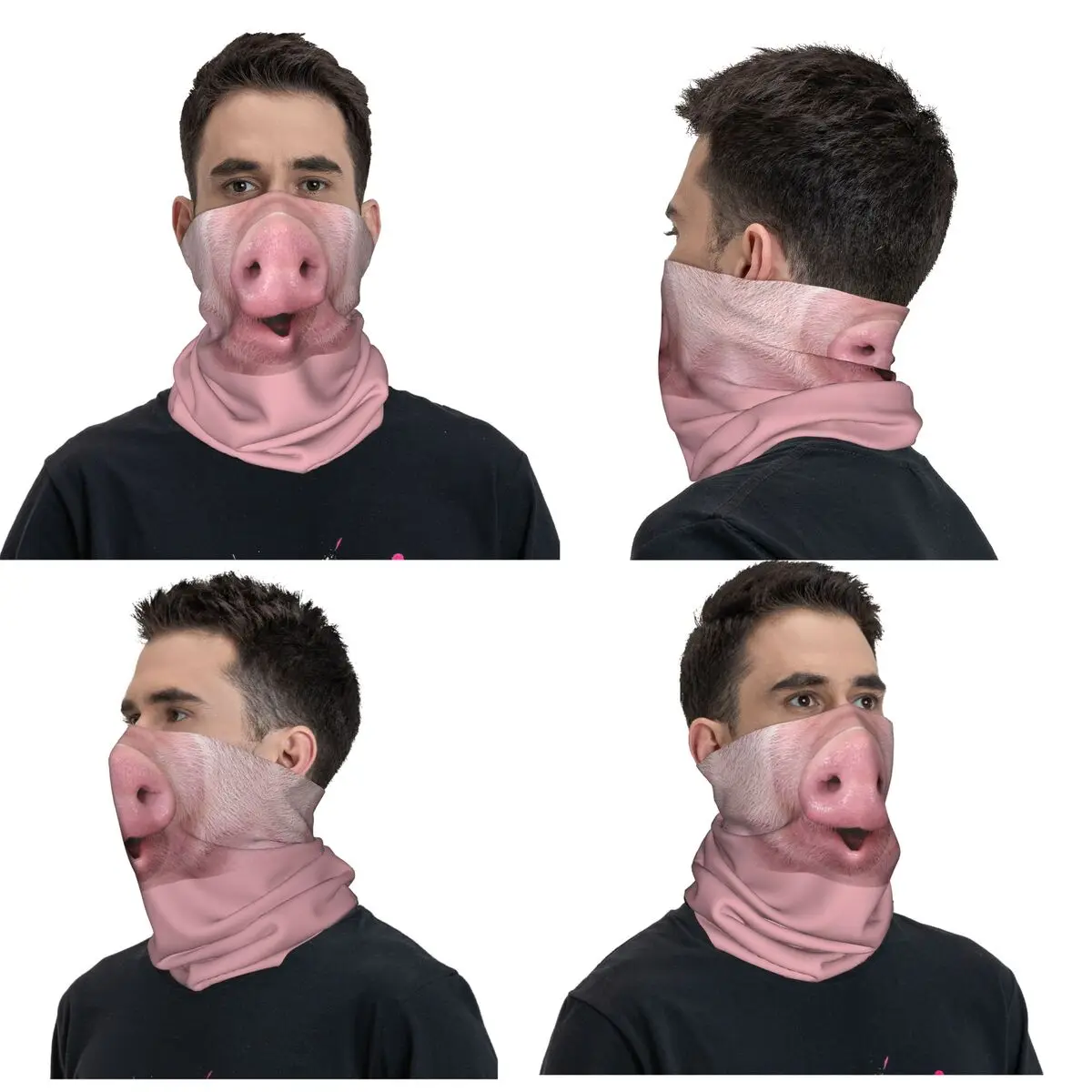 CREATIVE MASK 048 Pig Nose 2 Bandana Neck Gaiter Printed Mask Scarf Multifunction Headwear Riding Unisex Adult Winter