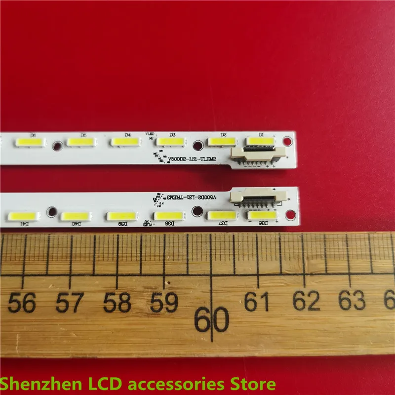 شريط إضاءة خلفي LED لـ LED50K680X3DU V500D2-LS1-TLEM2 V500D2-LS1-TREM3 4A-D 069457   V500DK2-KS1 L50F3600A-3D 620 مللي متر 56LED