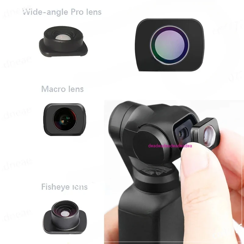 

Wide Angle Macro Clear Fisheye Lens Kit for Osmo Pocket/ Pocket 2 Vlog Shooting Handheld Gimbal Came Lenses Accessories