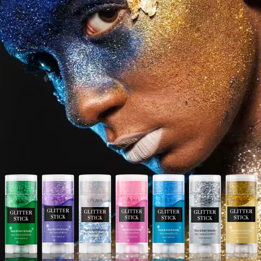 Makeup Glitter Stick Glitter Glitter Beaded Light Stage Party Body Hair Cream for parties Glitter and shine lace tint mousse