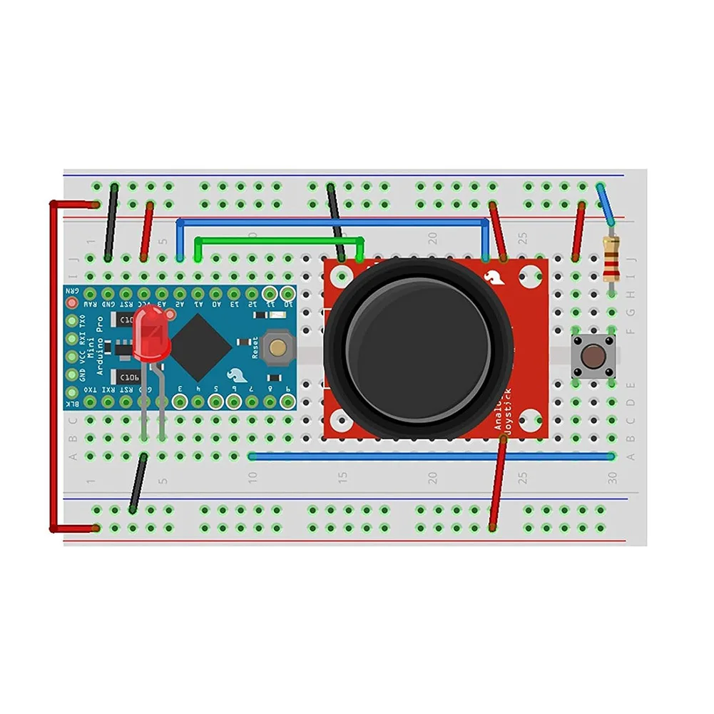 10 pcs KY-023 Dual-Axis Game Joystick Module for Microcontroller Projects Featuring Analog X Y Signals and Digital Z Switch