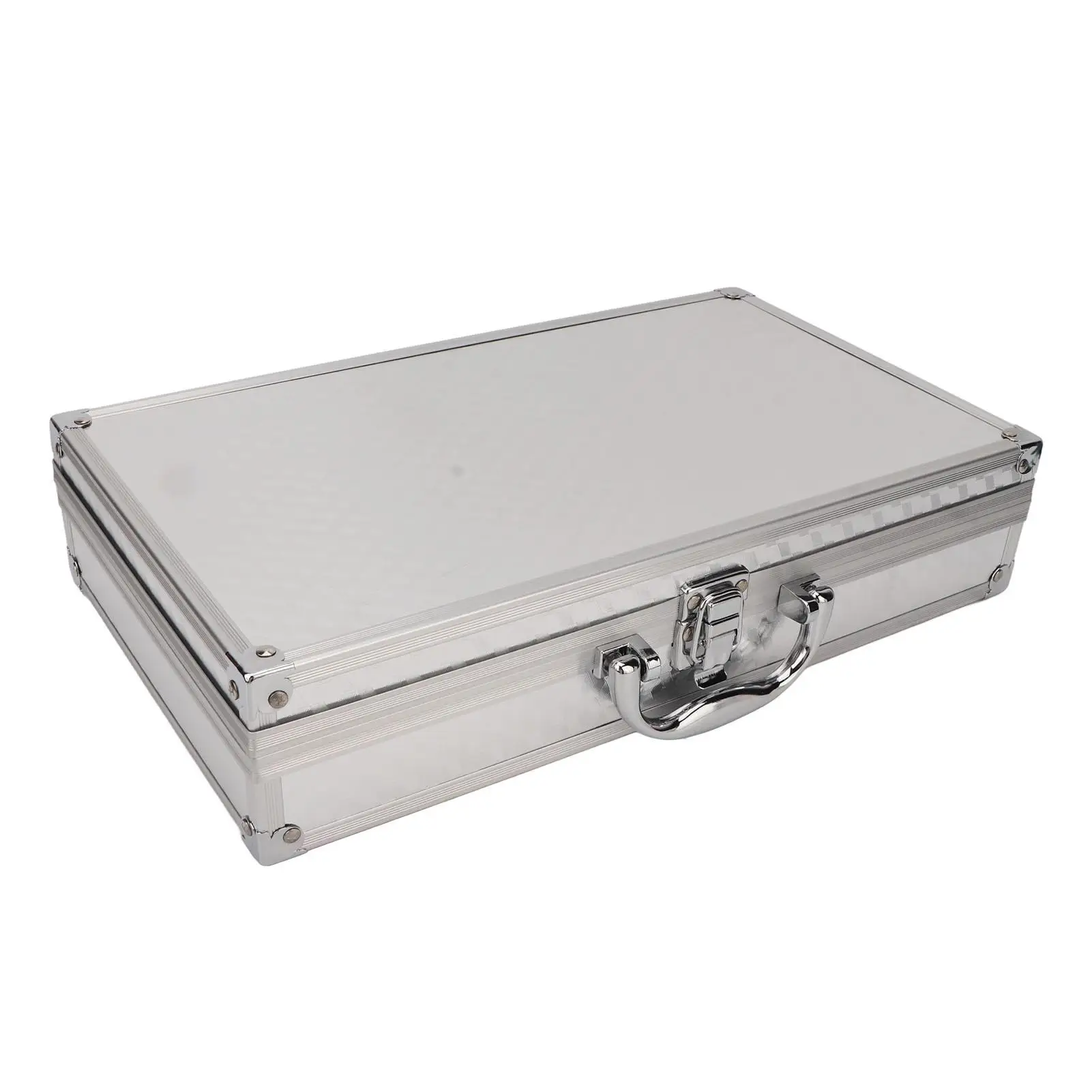 

Large Capacity Multifunctional Aluminum Storage Box with Buckle Closure for Tattoo Tools and Accessories Organization