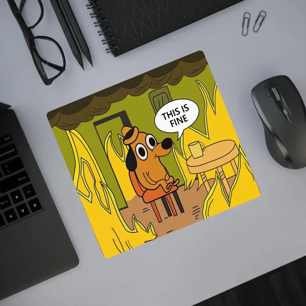

Cute dog Mouse Pad 40X45 Large Square Computer Office Game Table Mats Rubber Anti-slip Mousepads Small Decor Desk Pads HYBXAXC