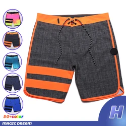 Bermuda de praia seca rápida impermeável masculina, shorts de natação, moda surf casual, moda banho mergulho, nova marca, verão