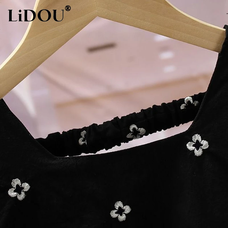 2023 New Korean Fashion Summe Dress for Girl Sports Chic Loose Casual Elegant Aesthetic Vintage Sweet Cute Kawaii Dot Robes