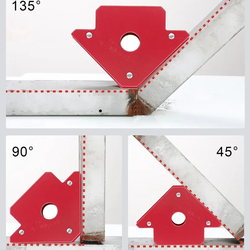 Metal Fixed Welding Auxiliary Locator Tool Hardware Accessories Magnet Welding Holder Soldering Hanging Fix Clamp 45°/ 90°/135°
