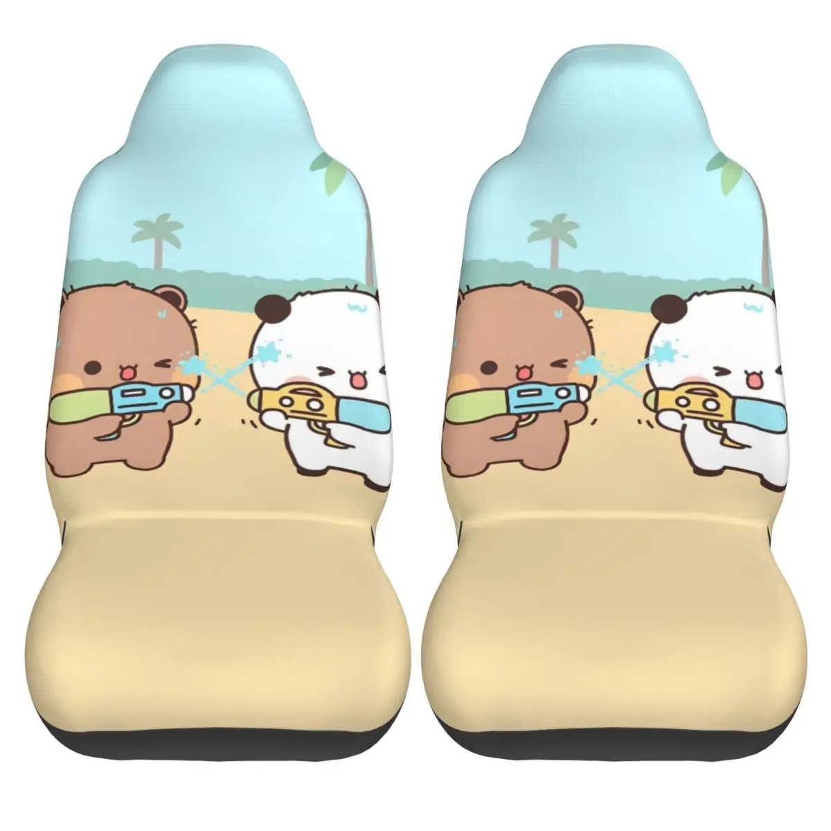 Bubu Dudu Yier Beer Cartoon Car Seat Cover Protector Interior Accessories Suitable For All Kinds Models Car Seat Covers