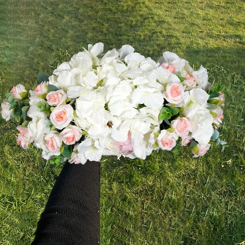 

Artificial Flowers Wedding Arch Background Decorative for DIY Wedding Wall Arrangement Supplies Yard Garden Hanging Fake Flower