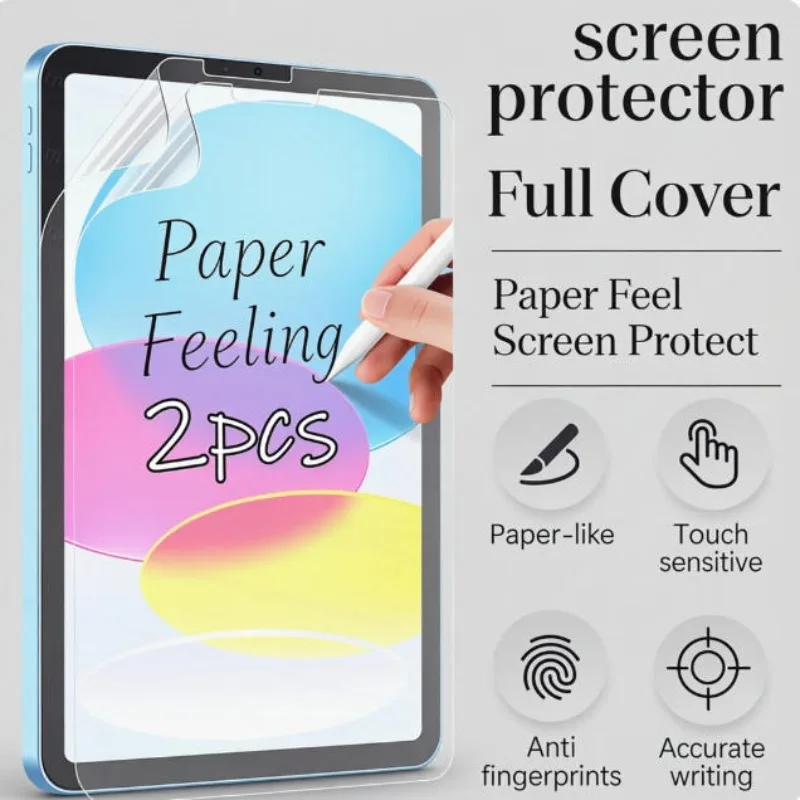 2PCS Feel Paper Screen Protector Film For IPad 11th(A16) 10th Air 11 Pro 13 2024 Pro 12.9 11 2018-2022 Air 4 5 2 Mini 4 5 6 7