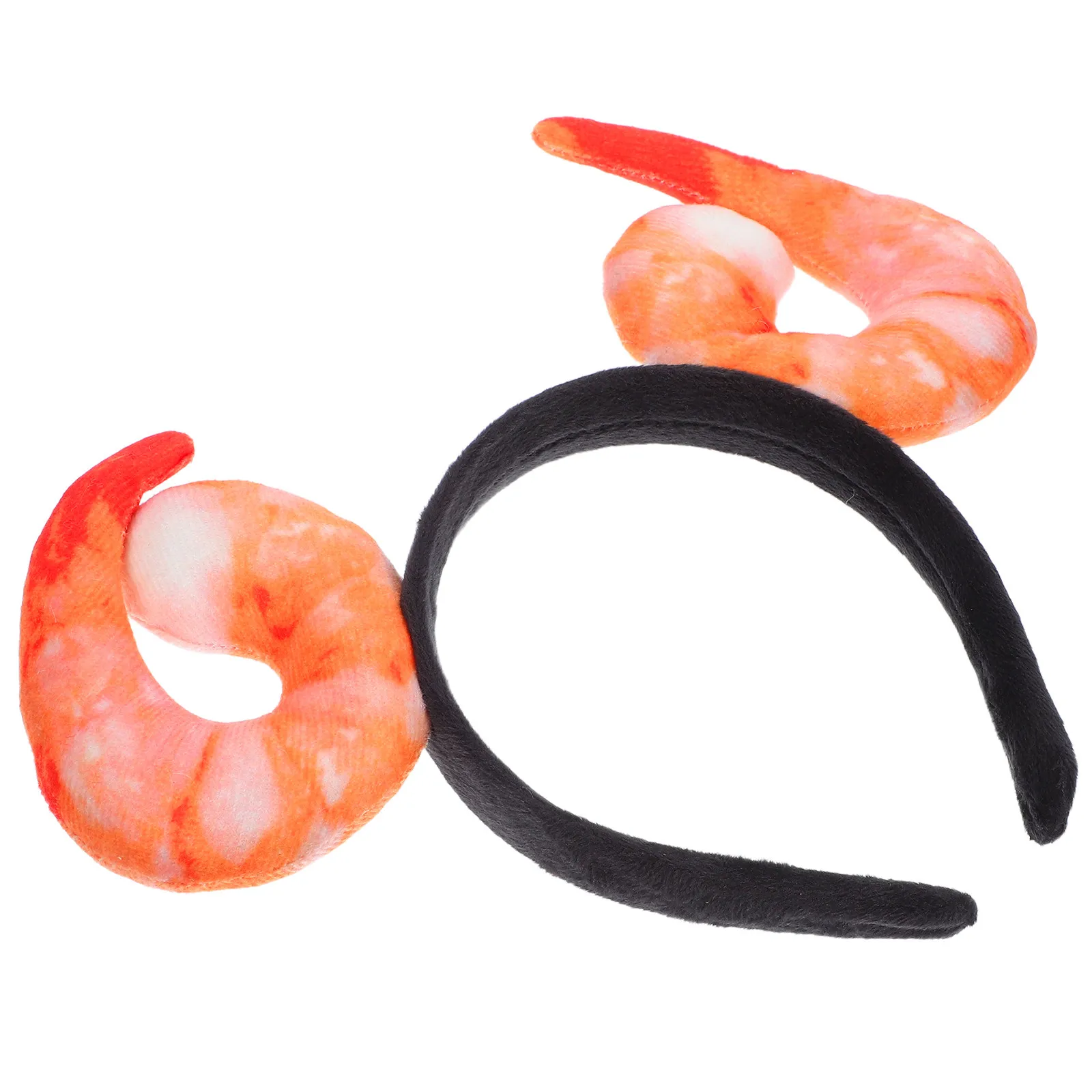

Cute Shrimp Headband Realistic Seafood Inspired Hairpiece for Themed Parties Spa Events Streaming Props Novelty Hair Accessories